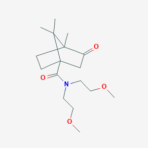 N,N-bis(2-methoxyethyl)-4,7,7-trimethyl-3-oxobicyclo[2.2.1]heptane-1-carboxamide - 573950-90-0