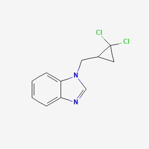 1-[(2,2-Dichlorocyclopropyl)methyl]benzimidazole - 488122-35-6