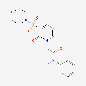 N-methyl-2-(3-(morpholinosulfonyl)-2-oxopyridin-1(2H)-yl)-N-phenylacetamide - 1251705-25-5