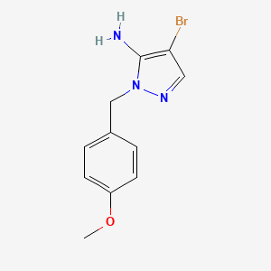 4-bromo-1-(4-methoxybenzyl)-1H-pyrazol-5-amine - 1333733-95-1