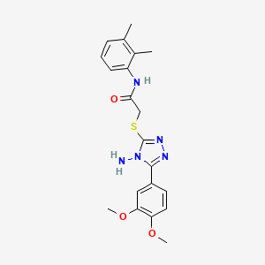 2-{[4-amino-5-(3,4-dimethoxyphenyl)-4H-1,2,4-triazol-3-yl]sulfanyl}-N-(2,3-dimethylphenyl)acetamide - 880805-92-5