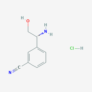 (R)-3-(1-Amino-2-hydroxyethyl)benzonitrile hydrochloride - 1245623-77-1