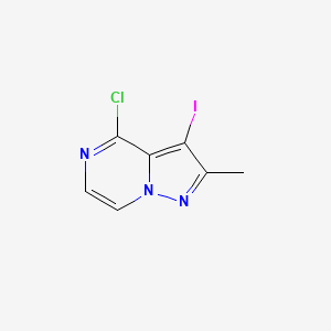 4-Chloro-3-iodo-2-methylpyrazolo[1,5-a]pyrazine - 2172538-54-2
