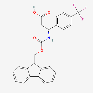 (R)-3-((((9H-Fluoren-9-yl)methoxy)carbonyl)amino)-3-(4-(trifluoromethyl)phenyl)propanoic acid - 517905-88-3