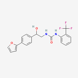 1-{2-[4-(Furan-2-yl)phenyl]-2-hydroxyethyl}-3-[2-(trifluoromethyl)phenyl]urea - 2097867-45-1