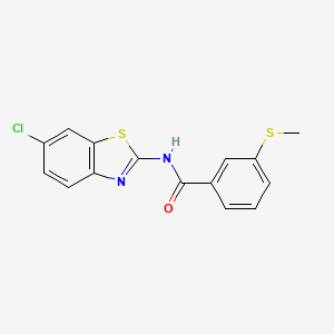 N-(6-chlorobenzo[d]thiazol-2-yl)-3-(methylthio)benzamide - 896354-93-1