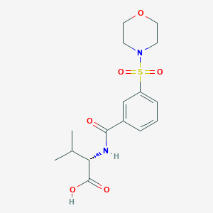(2S)-3-methyl-2-{[3-(morpholine-4-sulfonyl)phenyl]formamido}butanoic acid - 956261-04-4
