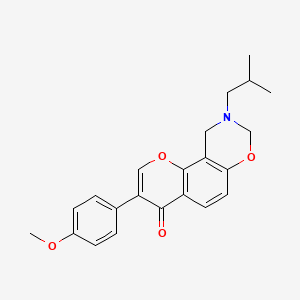9-isobutyl-3-(4-methoxyphenyl)-9,10-dihydrochromeno[8,7-e][1,3]oxazin-4(8H)-one - 951980-73-7