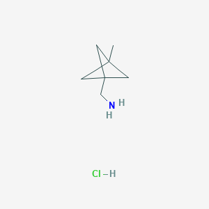 (3-Methyl-1-bicyclo[1.1.1]pentanyl)methanamine;hydrochloride - 2375268-92-9