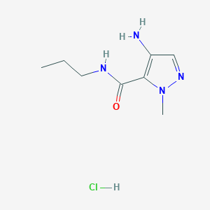 4-Amino-1-methyl-N-propyl-1H-pyrazole-5-carboxamide hydrochloride - 1820673-32-2