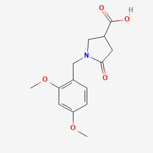 1-(2,4-Dimethoxybenzyl)-5-oxopyrrolidine-3-carboxylic acid - 304858-45-5