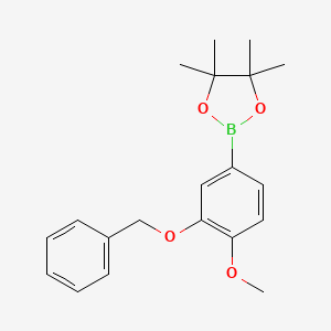 3-BENZYLOXY-4-METHOXYBORONIC ACID, PINACOL ESTER - 1005010-03-6
