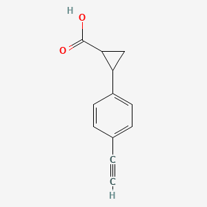 2-(4-Ethynylphenyl)cyclopropane-1-carboxylic acid - 2228931-18-6