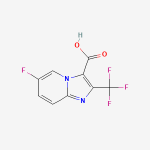 6-Fluoro-2-(trifluoromethyl)imidazo[1,2-A]pyridine-3-carboxylic acid - 1482175-00-7