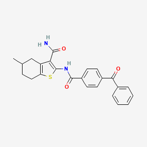 2-(4-Benzoylbenzamido)-5-methyl-4,5,6,7-tetrahydrobenzo[b]thiophene-3-carboxamide - 476280-27-0