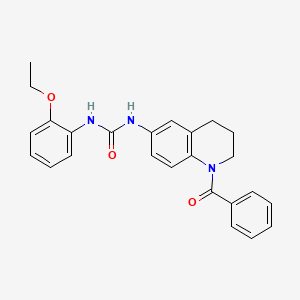 1-(1-Benzoyl-1,2,3,4-tetrahydroquinolin-6-yl)-3-(2-ethoxyphenyl)urea - 1203387-62-5
