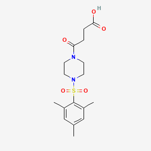 4-Oxo-4-[4-(2,4,6-trimethylbenzenesulfonyl)piperazin-1-yl]butanoic acid - 730973-44-1