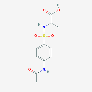2-(4-Acetamidobenzenesulfonamido)propanoic acid - 87661-70-9