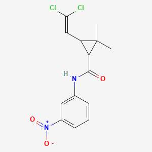 3-(2,2-dichloroethenyl)-2,2-dimethyl-N-(3-nitrophenyl)cyclopropane-1-carboxamide - 297146-38-4