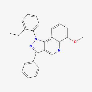 1-(2-ethylphenyl)-6-methoxy-3-phenyl-1H-pyrazolo[4,3-c]quinoline - 932464-05-6