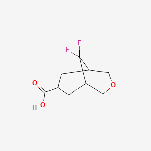 9,9-Difluoro-3-oxabicyclo[3.3.1]nonane-7-carboxylic acid - 2361767-85-1