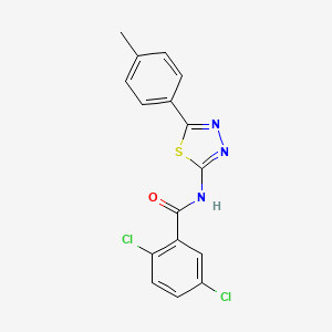 2,5-dichloro-N-[5-(4-methylphenyl)-1,3,4-thiadiazol-2-yl]benzamide - 392243-60-6