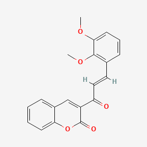 3-[(2E)-3-(2,3-dimethoxyphenyl)prop-2-enoyl]-2H-chromen-2-one - 174842-30-9