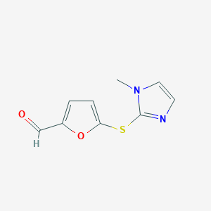 5-[(1-methyl-1H-imidazol-2-yl)sulfanyl]furan-2-carbaldehyde - 874591-15-8
