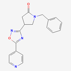 1-Benzyl-4-(5-pyridin-4-yl-1,2,4-oxadiazol-3-yl)pyrrolidin-2-one - 1170979-08-4