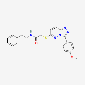 2-((3-(4-methoxyphenyl)-[1,2,4]triazolo[4,3-b]pyridazin-6-yl)thio)-N-phenethylacetamide - 852376-69-3