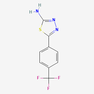 5-[4-(Trifluoromethyl)phenyl]-1,3,4-thiadiazol-2-amine - 10445-04-2