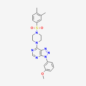 1-(3,4-dimethylbenzenesulfonyl)-4-[3-(3-methoxyphenyl)-3H-[1,2,3]triazolo[4,5-d]pyrimidin-7-yl]piperazine - 1005295-51-1