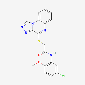 N-(5-CHLORO-2-METHOXYPHENYL)-2-{[1,2,4]TRIAZOLO[4,3-A]QUINOXALIN-4-YLSULFANYL}ACETAMIDE - 1358802-09-1