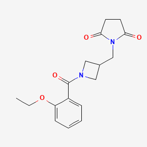 1-{[1-(2-Ethoxybenzoyl)azetidin-3-yl]methyl}pyrrolidine-2,5-dione - 2097863-75-5