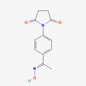 1-{4-[1-(Hydroxyimino)ethyl]phenyl}pyrrolidine-2,5-dione - 1955564-49-4
