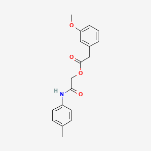 [(4-methylphenyl)carbamoyl]methyl 2-(3-methoxyphenyl)acetate - 475237-40-2