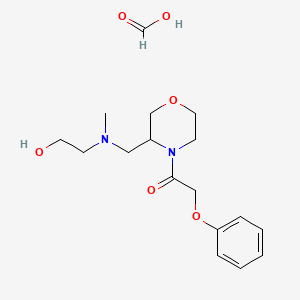 1-(3-(((2-Hydroxyethyl)(methyl)amino)methyl)morpholino)-2-phenoxyethanone formate - 1421462-72-7