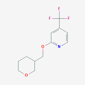 2-[(Oxan-3-yl)methoxy]-4-(trifluoromethyl)pyridine - 2199510-39-7