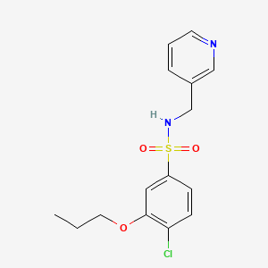 4-chloro-3-propoxy-N-(pyridin-3-ylmethyl)benzenesulfonamide - 879049-31-7