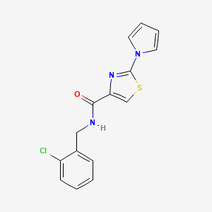 N-(2-chlorobenzyl)-2-(1H-pyrrol-1-yl)thiazole-4-carboxamide - 1206995-43-8