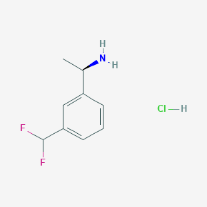 (R)-1-(3-(Difluoromethyl)phenyl)ethan-1-amine hydrochloride - 2230840-55-6