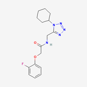 N-((1-cyclohexyl-1H-tetrazol-5-yl)methyl)-2-(2-fluorophenoxy)acetamide - 921503-46-0