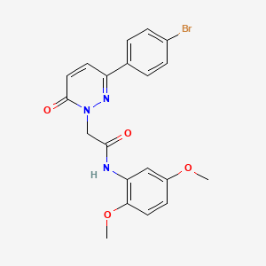 2-(3-(4-bromophenyl)-6-oxopyridazin-1(6H)-yl)-N-(2,5-dimethoxyphenyl)acetamide - 923098-86-6