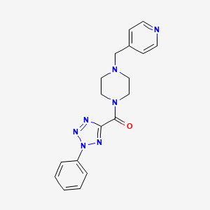 (2-phenyl-2H-tetrazol-5-yl)(4-(pyridin-4-ylmethyl)piperazin-1-yl)methanone - 1396816-16-2