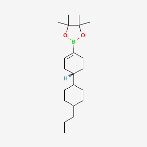 trans-(4-Propylcyclohexyl)cyclohex-1-enylboronic acid pinacol ester - 2377587-49-8