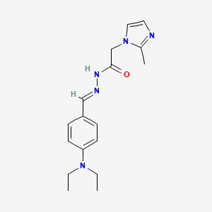 N'-[(1E)-[4-(diethylamino)phenyl]methylidene]-2-(2-methyl-1H-imidazol-1-yl)acetohydrazide - 799780-36-2