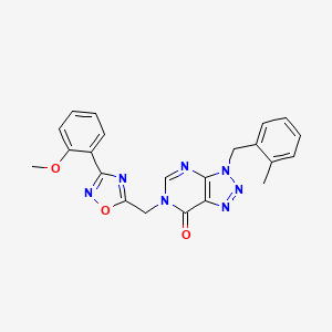 6-{[3-(2-methoxyphenyl)-1,2,4-oxadiazol-5-yl]methyl}-3-[(2-methylphenyl)methyl]-3H,6H,7H-[1,2,3]triazolo[4,5-d]pyrimidin-7-one - 1207014-22-9