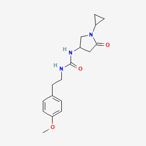 1-(1-Cyclopropyl-5-oxopyrrolidin-3-yl)-3-(4-methoxyphenethyl)urea - 1396854-57-1