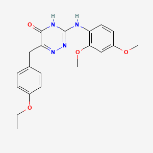 3-((2,4-dimethoxyphenyl)amino)-6-(4-ethoxybenzyl)-1,2,4-triazin-5(4H)-one - 905765-00-6