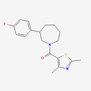 (2,4-Dimethylthiazol-5-yl)(3-(4-fluorophenyl)azepan-1-yl)methanone - 1797069-03-4